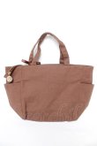 画像2: Maison de FLEUR / Winnie the Pooh/サイドポケットSトート F ブラウン Y-26-02-05-034-LO-BG-SZ-ZY (2)