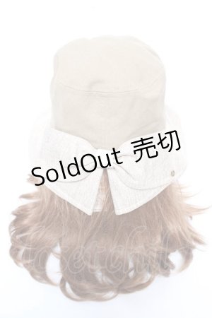 画像: axes femme / リネンコンビUVハット  カーキ Y-26-02-05-040-AX-AC-SZ-ZY