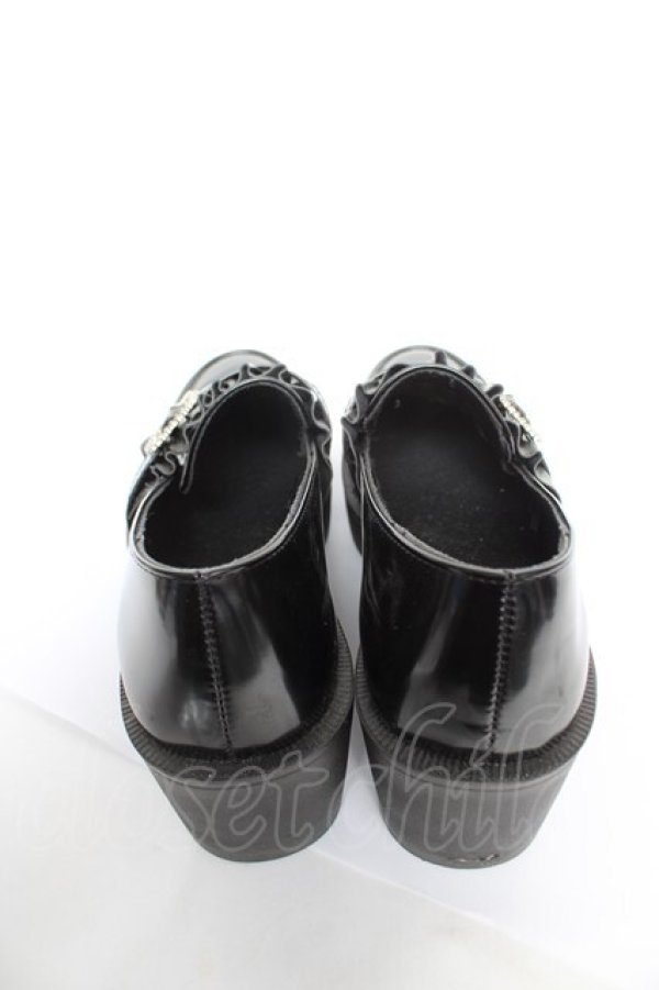 画像3: NOEMIE / ハートバックルマニッシュシューズ 黒 LL Y-26-02-09-049-LO-SH-SZ-ZY (3)