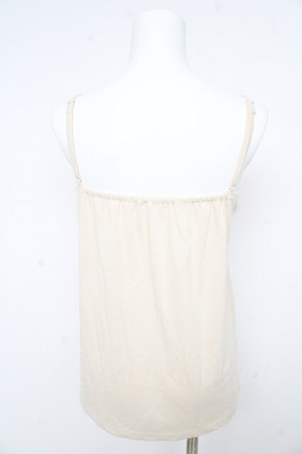 画像2: axes femme / はしごレースリボンキャミソール  生成り Y-26-02-09-051-AX-TO-SZ-ZY (2)