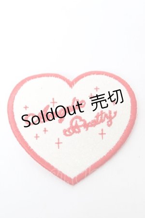 画像: Angelic Pretty / Love Heartラメクリップ  白×赤 Y-26-02-09-006-AP-AC-SZ-ZY