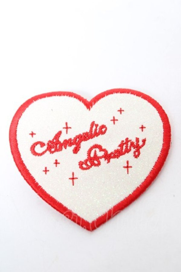 画像1: Angelic Pretty / Love Heartラメクリップ  白×赤 Y-26-02-09-006-AP-AC-SZ-ZY (1)