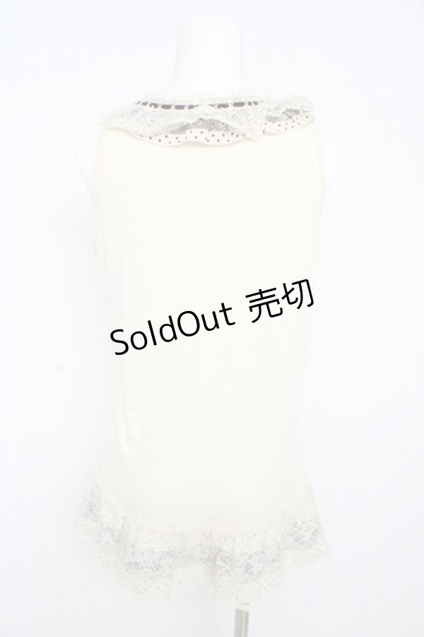 画像2: axes femme / レース使いタンク  生成り Y-26-02-09-052-AX-TO-SZ-ZY (2)