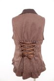 画像2: axes femme / 花刺繍レースアップベスト M 茶 Y-26-02-09-056-AX-TO-SZ-ZY (2)