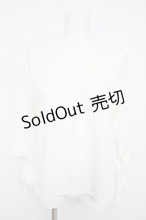 画像: axes femme / サイドレースアップカットプル  生成り Y-26-02-09-060-AX-TO-SZ-ZI