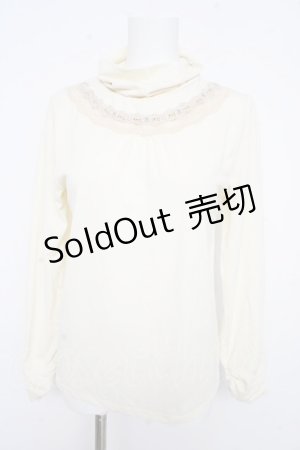 画像: axes femme / ハシゴレース使いタートル  生成り Y-26-02-09-062-AX-TO-SZ-ZY