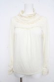 画像1: axes femme / レースハイネックカットソー  生成り Y-26-02-09-063-AX-TO-SZ-ZY (1)