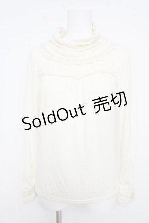 画像: axes femme / レースハイネックカットソー  生成り Y-26-02-09-063-AX-TO-SZ-ZY