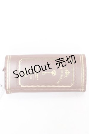 画像: axes femme / 洋書風デザインウォレット  茶 Y-26-02-09-009-AX-ZA-SZ-ZY