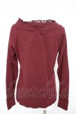 画像2: axes femme / レースVネックニットプル  ワイン Y-26-02-09-073-AX-TO-SZ-ZY (2)