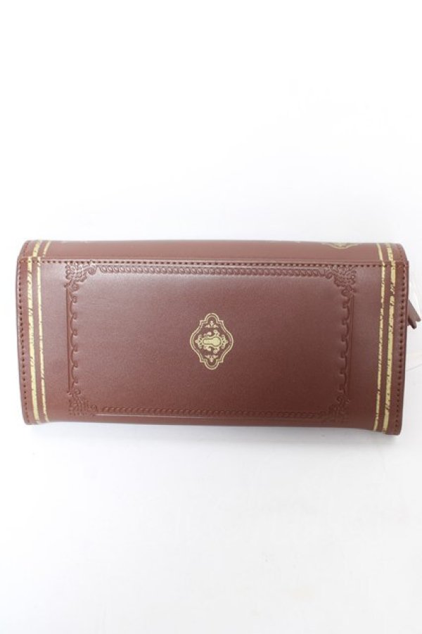 画像2: axes femme / 洋書風デザインウォレット  茶 Y-26-02-09-009-AX-ZA-SZ-ZY (2)