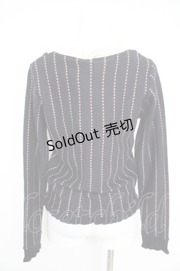 画像2: axes femme / 重ね着風ニット  紺 Y-26-02-09-077-AX-TO-SZ-ZT017 (2)