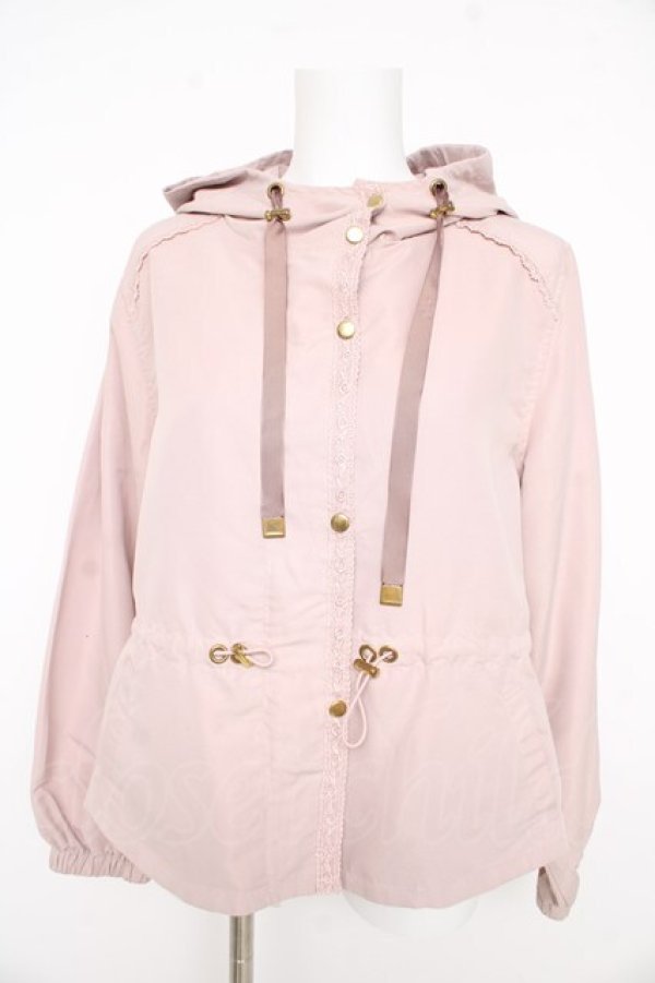 画像1: axes femme / レース使いマウンテンパーカー  ピンク Y-26-02-09-081-AX-TO-SZ-ZY (1)