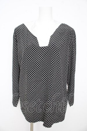 画像: INGEBORG / ドット柄セーラー襟ブラウス  黒 Y-26-02-09-087-LO-BL-SZ-ZY