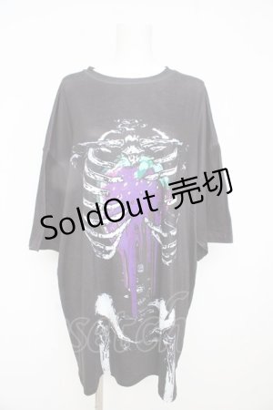 画像: ACDC RAG / タレストロベリーヒュージT  黒×紫 Y-26-02-09-091-PU-TO-SZ-ZY