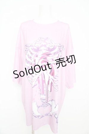 画像: ACDC RAG / タレロリポップ ヒュージT  ピンク/パープル Y-26-02-09-093-PU-TO-SZ-ZY