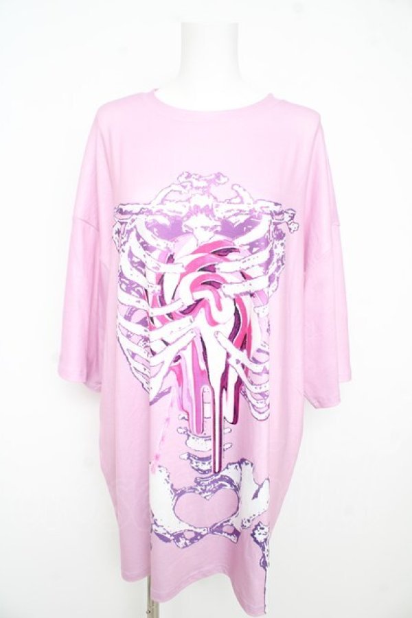 画像1: ACDC RAG / タレロリポップ ヒュージT  ピンク/パープル Y-26-02-09-093-PU-TO-SZ-ZY (1)
