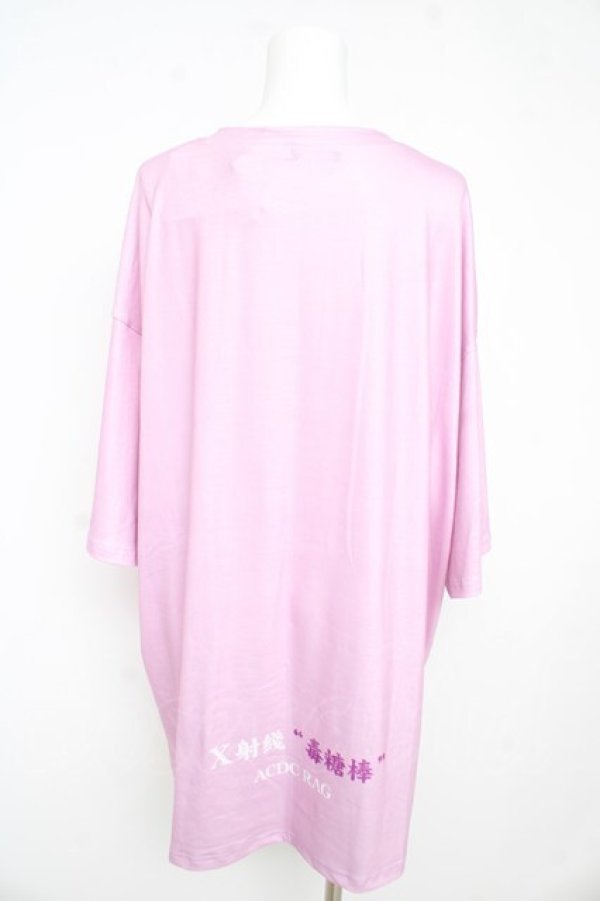 画像2: ACDC RAG / タレロリポップ ヒュージT  ピンク/パープル Y-26-02-09-093-PU-TO-SZ-ZY (2)