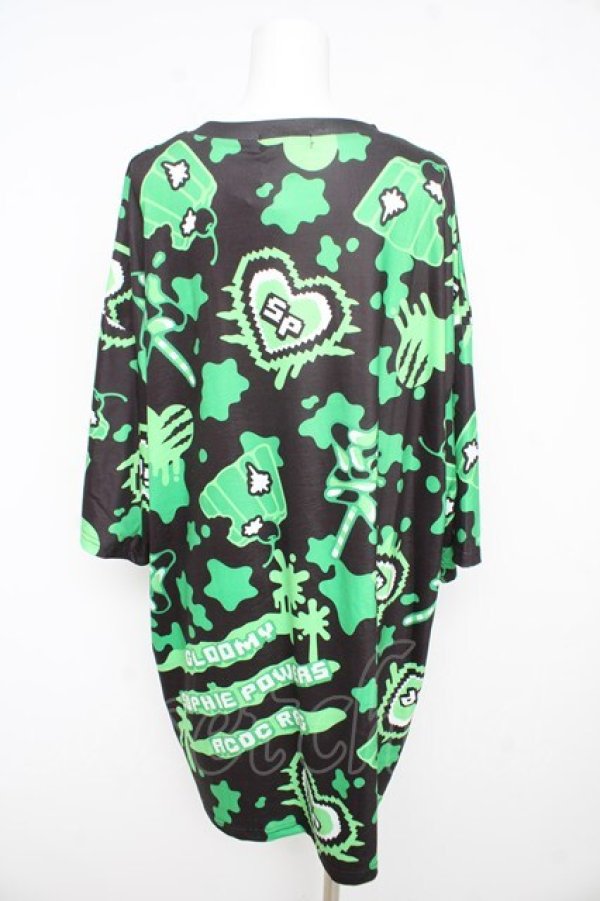 画像2: ACDC RAG / Gloomy x Sophie Powers Jelly ヒュージTシャツ  グリーン Y-26-02-09-095-PU-TO-SZ-ZY (2)