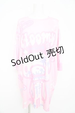 画像: ACDC RAG / パステルグルーミー ヒュージT  ピンク Y-26-02-09-097-PU-TO-SZ-ZY