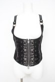 画像1: Ozz oneste / 薔薇刺繍アンダーバストコルセット  黒 Y-26-02-09-102-OO-TO-SZ-ZY (1)