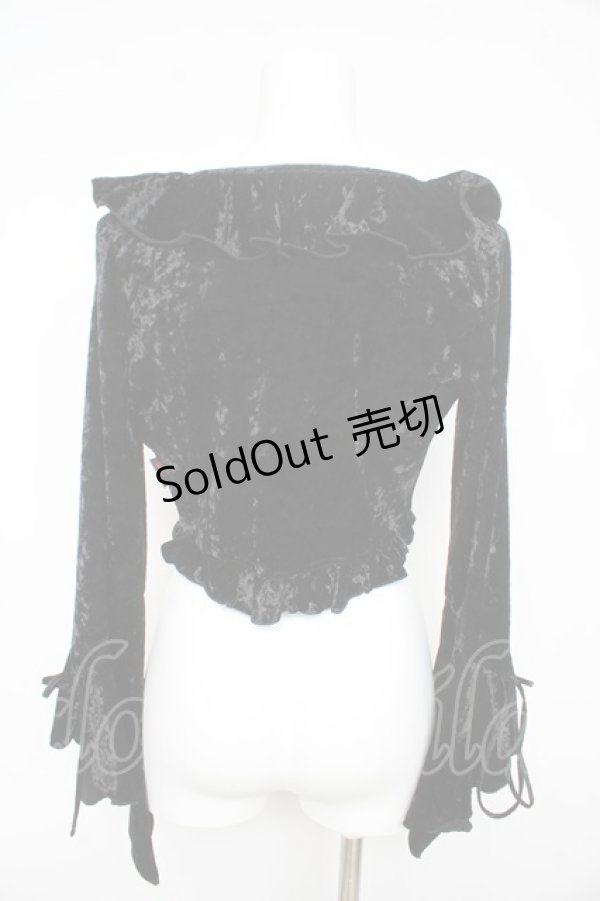 画像2: Ozz On / ベロアボレロ  黒 Y-26-02-09-107-OO-TO-SZ-ZY (2)