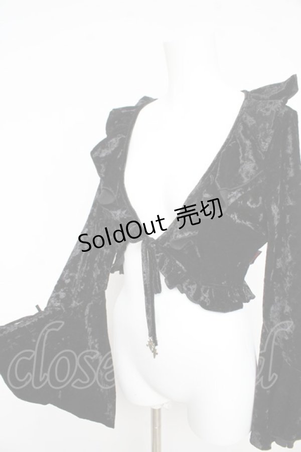 画像3: Ozz On / ベロアボレロ  黒 Y-26-02-09-107-OO-TO-SZ-ZY (3)