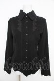 画像1: Ozz oneste / 刺繍入り長袖ブラウス  黒 Y-26-02-09-109-OO-BL-SZ-ZY (1)