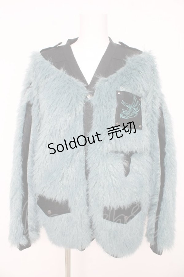 画像1: Ozz conte / ファーカーィガン  グリーン Y-26-02-09-114-OO-TO-SZ-ZT624 (1)