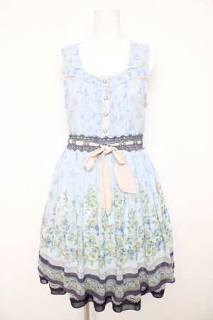 画像: axes femme / カラーローズパネル柄ワンピース  ラベンダー Y-26-02-09-118-AX-OP-SZ-ZY