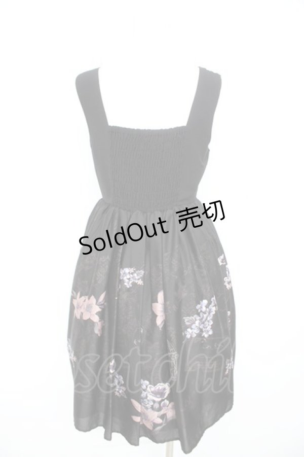 画像2: axes femme / 楽譜×鳥かご柄ワンピース M 黒 Y-26-02-09-120-AX-OP-SZ-ZY (2)