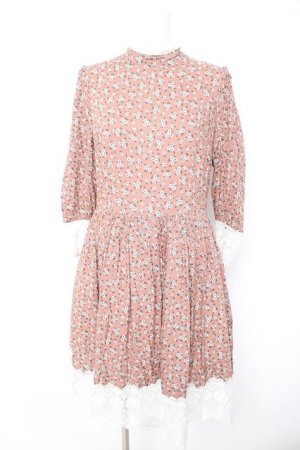 画像: Favorite / 花柄レトロワンピース  ピンクブラウン Y-26-02-09-124-LO-OP-SZ-ZY