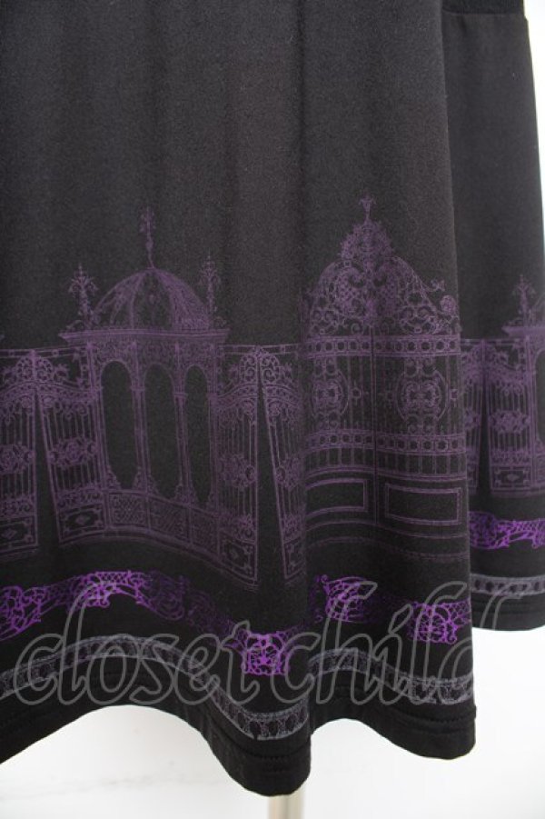 画像3: OZZ ANGELO / ゲートptカシュクールワンピース  黒×紫 Y-26-02-09-127-OO-OP-SZ-ZY (3)