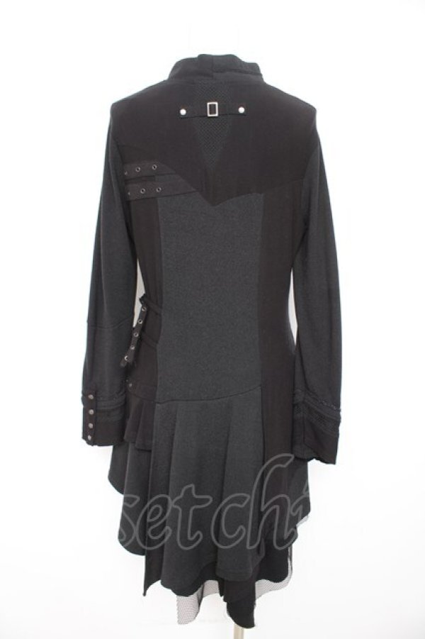 画像2: Ozz Croce / 飾りベルト付きアシメワンピース  黒 Y-26-02-09-129-OO-OP-SZ-ZY (2)