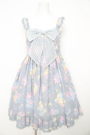 画像: Angelic Pretty / すやすやTOYSジャンパースカート  グレー Y-26-02-09-133-AP-OP-SZ-ZY