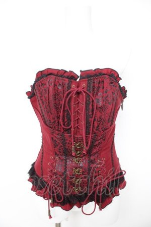 画像: Ozz oneste / オーナメントptバストコルセット  赤 Y-26-02-09-140-OO-TO-SZ-ZY