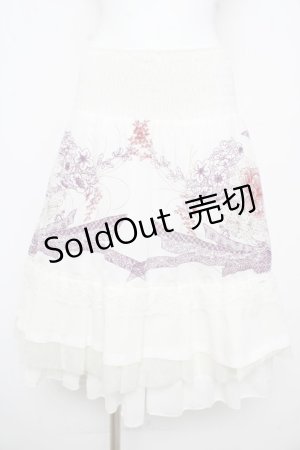 画像: Ozz oneste / シャーリングリバーシブルスカート  白 Y-26-02-09-143-OO-SK-SZ-ZS