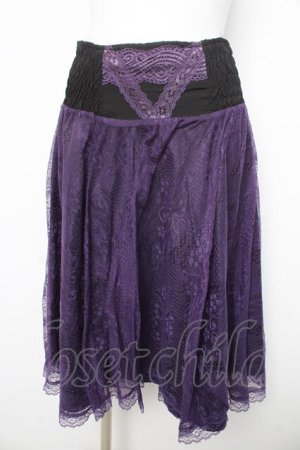 画像: Rozen Kavalier / レースハイウエストスカート  紫 Y-26-02-09-145-OO-SK-SZ-ZY