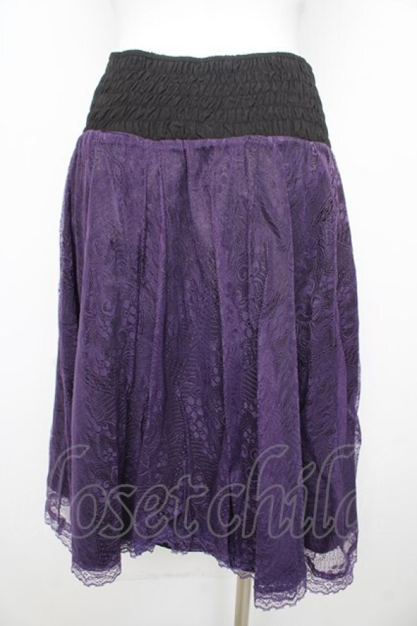 画像2: Rozen Kavalier / レースハイウエストスカート  紫 Y-26-02-09-145-OO-SK-SZ-ZY (2)