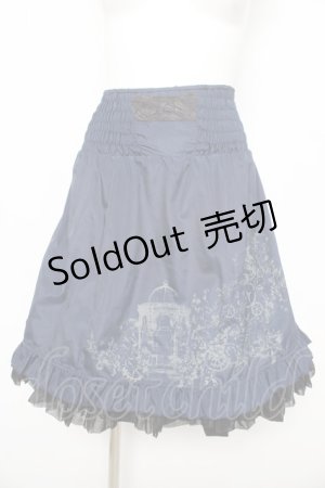 画像: Ozz Croce / リバーシブルボリュームスカート  紺×黒 Y-26-02-09-146-OO-SK-SZ-ZS