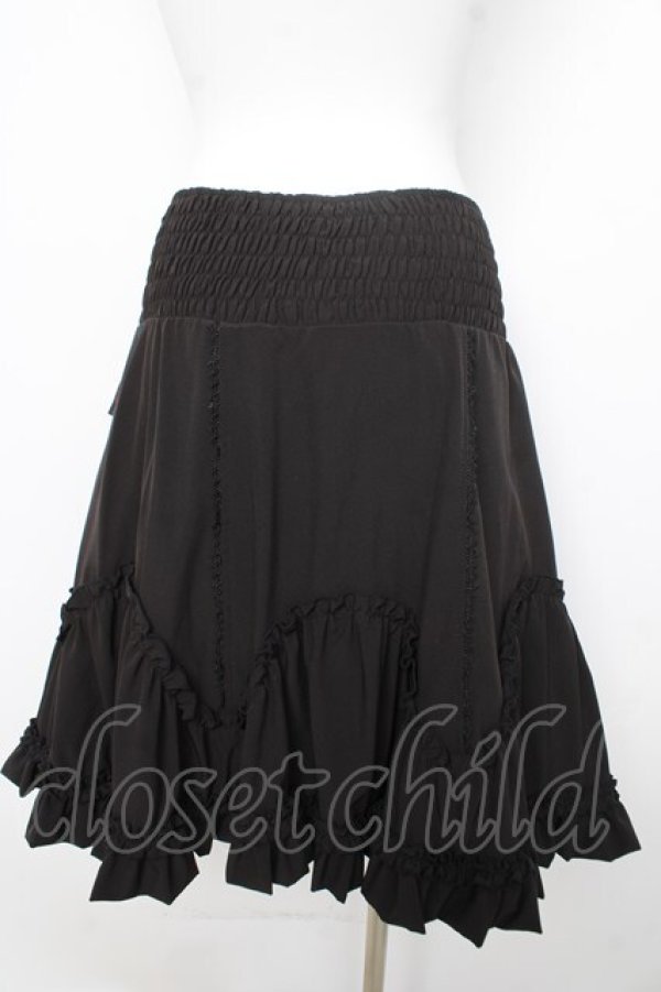 画像4: Ozz Croce / リバーシブルボリュームスカート  紺×黒 Y-26-02-09-146-OO-SK-SZ-ZY (4)