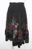 画像1: Ozz oneste / 梅刺繍スカート  黒 Y-26-02-09-148-OO-SK-SZ-ZY (1)