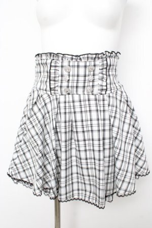 画像: NOEMIE / チェックスカパン  白 Y-26-02-09-151-LO-PA-SZ-ZY