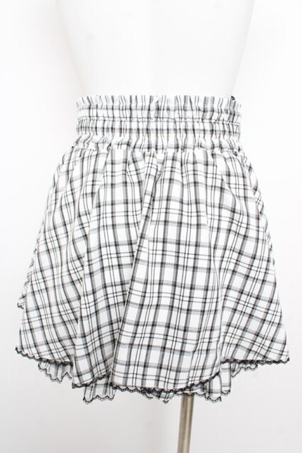 画像2: NOEMIE / チェックスカパン  白 Y-26-02-09-151-LO-PA-SZ-ZY (2)