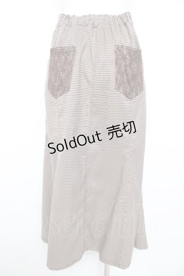 画像2: axes femme / センターボタンマーメイドスカート  ブラウン Y-26-02-09-156-AX-PA-SZ-ZT147 (2)