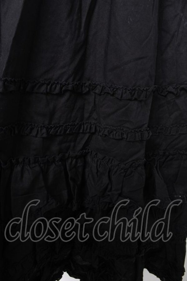 画像3: PINK HOUSE / ローンフリルスカート F 黒 Y-26-02-09-158-LO-SK-SZ-ZY (3)