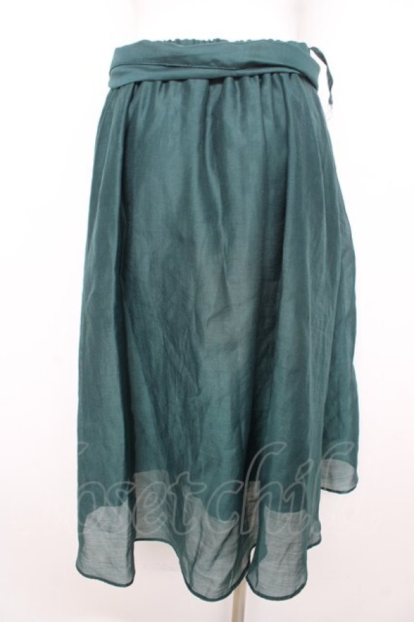 画像2: axes femme / ベルト付ロングスカート M グリーン Y-26-02-09-163-AX-SK-SZ-ZY (2)