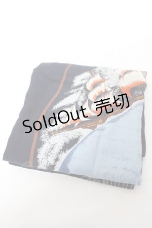 画像: INGEBORG / 航海柄大判ストール  ブルー Y-26-02-09-021-LO-ZA-SZ-ZY