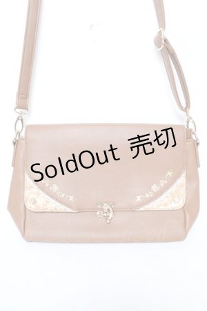 画像: axes femme / 切替フラップショルダーバッグ  茶 Y-26-02-09-028-AX-BG-SZ-ZY