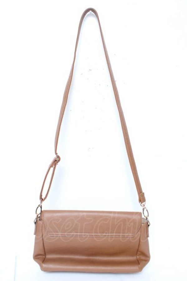 画像2: axes femme / 切替フラップショルダーバッグ  茶 Y-26-02-09-028-AX-BG-SZ-ZY (2)